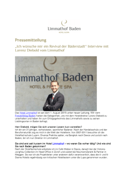 Medienmitteilung_Interview Lorenz Diebold