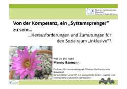 Von der Kompetenz, ein &bdquo;Systemsprenger&ldquo; zu sein&hellip;