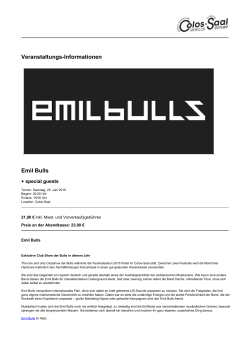 Emil Bulls - Colos-Saal