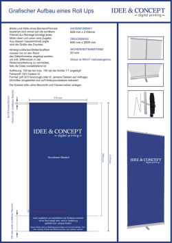 Grafischer Aufbau eines Roll Ups