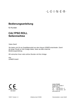 CALYPSO ROLL Seitenmarkise