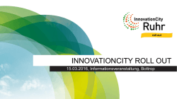 INNOVATIONCITY ROLL OUT
