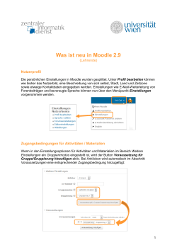 Was ist neu in Moodle 2.9.2?