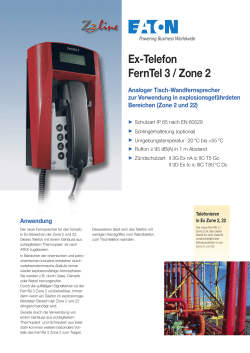 Ex-Telefon FernTel 3 / Zone 2 Analoger Tisch
