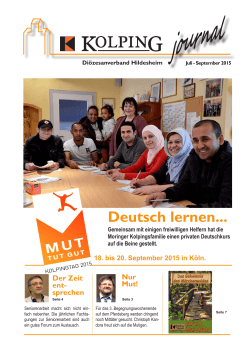 Journal 3_2015 - Kolping Diözesanverband Hildesheim