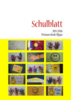 Schulblatt - Gemeinde Illgau