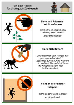 Ein paar Regeln f&uuml;r einen guten Zoobesuch Ein
