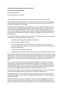 Einf&uuml;hrungsvortrag zur Gewaltwelle