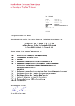 Sehr geehrte Damen und Herren, hiermit lade ich Sie zur 502