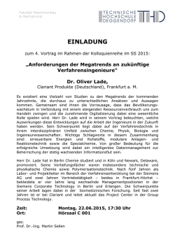 Einladung_Vortrag Lade - sensorik