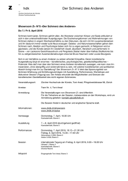 zhdk konzeptpapier protokoll - Zürcher Hochschule der Künste