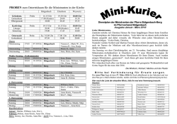 Januar bis M&auml;rz 2016 - Pfarrverband B&uuml;tgenbach