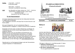 Pfarrnachrichten 28 - Pastoralverbund Hohenlimburg