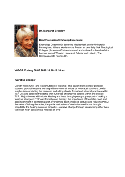 Dr. Margaret Brearley V08-SA Vortrag 30.07.2016 10:10