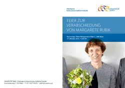 Feier zur Verabschiedung Von Margarete rubik