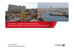 Präsentation zur Veranstaltung am 17. Februar 2016