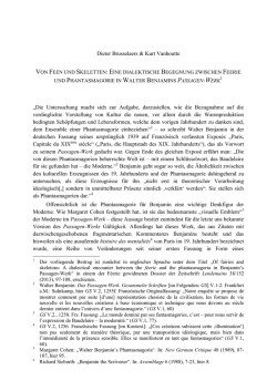 eine dialektische begegnung zwischen feerie und phantasmagorie