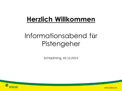 Präsentation_Pistengeher - Bergrettung