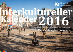 Interkultureller Kalender 2016