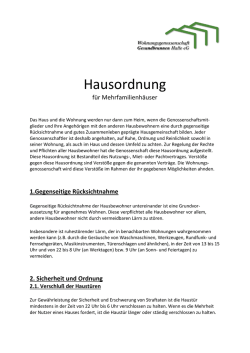 Hausordnung