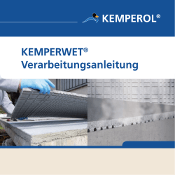 KEMPERWET® Verarbeitungsanleitung