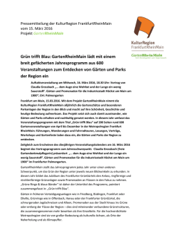 Gr&uuml;n trifft Blau:GartenRheinMain l&auml;dt mit einem breit gef&auml;cherten