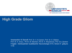 High Grade Gliom