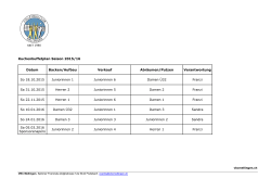 Kuchenbuffetplan 2015/16