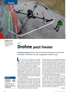 Drohne putzt Fenster - Window Cleaning Drones
