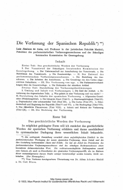 Die Verfassung der Spanischen Republik