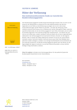 H&uuml;ter der Verfassung