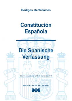 Constitución Española Die Spanische Verfassung