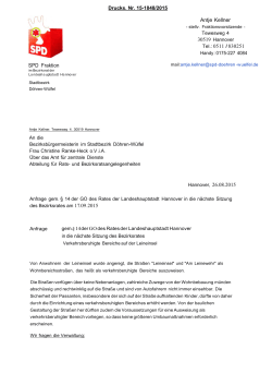 SPD Fraktion Antje Kellner Tel. : 0511 I 830251
