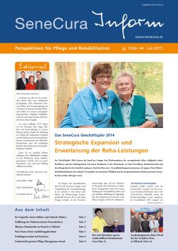Juli 2015 - SeneCura