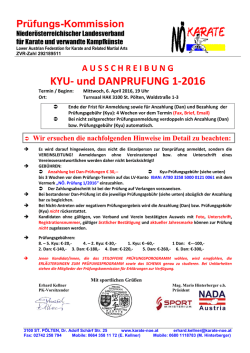 Ausschreibung