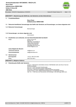 Kellner & Kunz AG Sicherheitsdatenblatt 1907/2006/EG - SDB-Pool