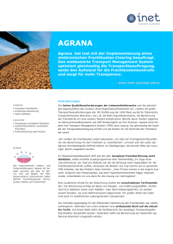 agrana - News - inet logistics