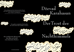 Der Trost des Nachthimmels