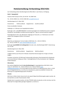 Download: Wichtige Hinweise zur Hotelbuchung (pdf, ~430