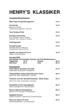 HENRY`S KLASSIKER 2015