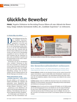 Gl&uuml;ckliche Bewerber