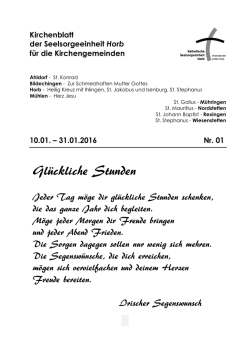 Gl&uuml;ckliche Stunden - Katholischen Kirchengemeinde "Heilig Kreuz"