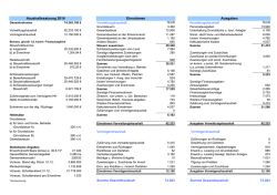 Haushaltsstzung bzw. Jahresrechnung in K&uuml;rze 2016