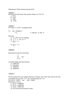Mathe-Klausur Weber WS0607