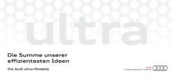 Die Summe unserer effizientesten Ideen