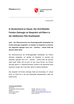 In Deutschland zu Hause: Der Schriftsteller Feridun Zaimoglu im