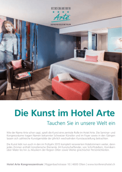 Die Kunst im Hotel Arte