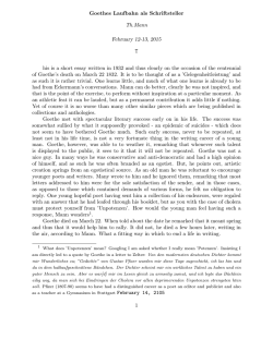 Goethes Laufbahn als Schriftsteller Th.Mann February 12