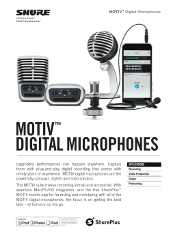motiv ™ digital microphones