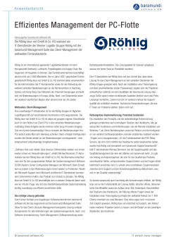 Effizientes Management der PC-Flotte